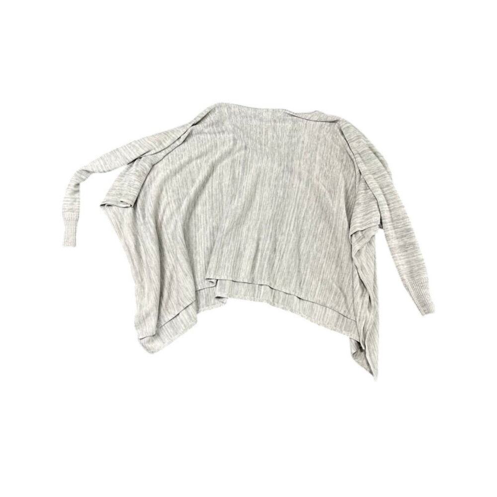 Converse One Star Dolman Sleeve Sweater Women's M Gray Heather Batwing Top #Y2K